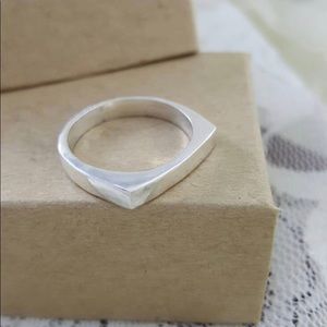 Handmade Sterling Silver Bar Ring
